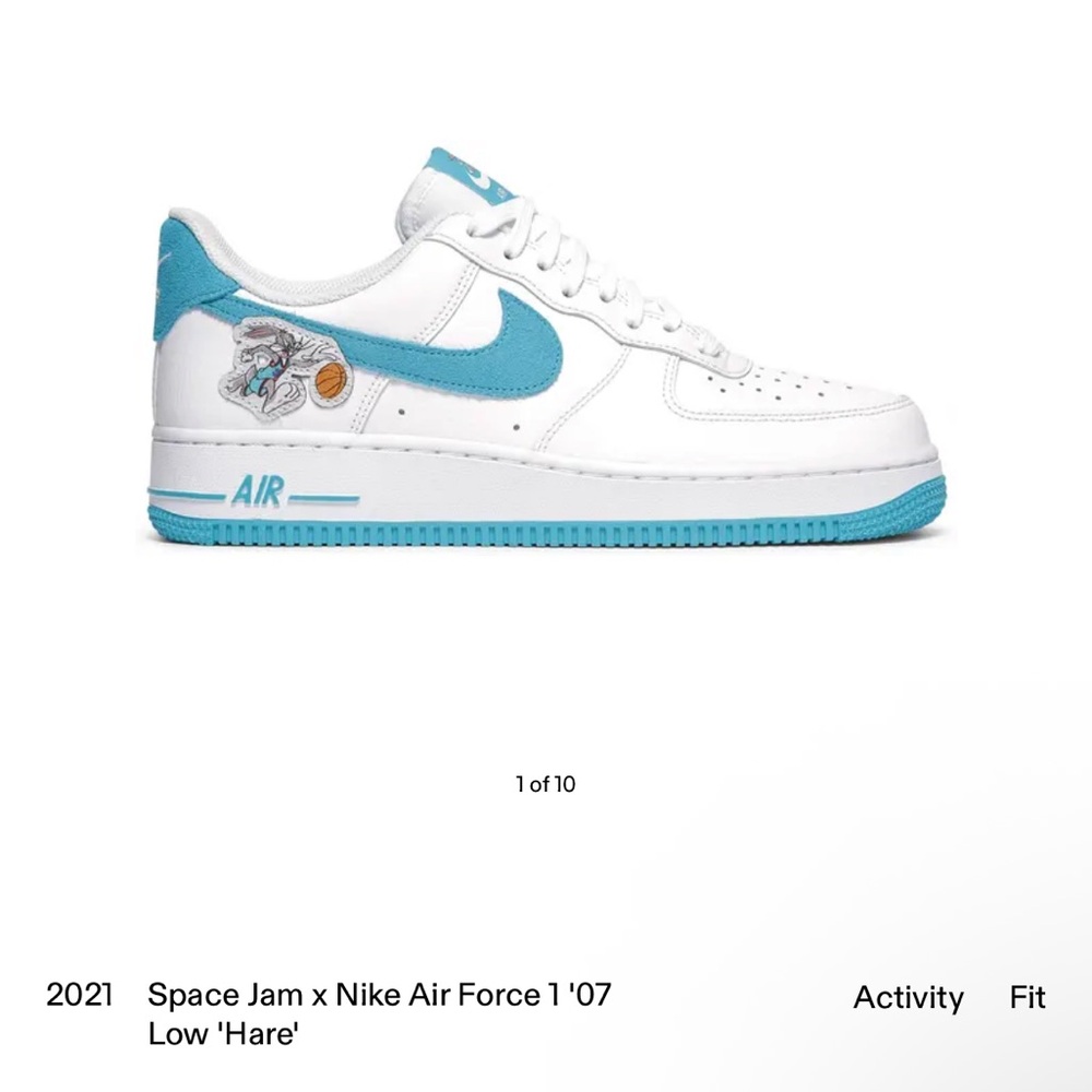 Space Jam x Nike Air Force 1 '07 Low 'Hare'